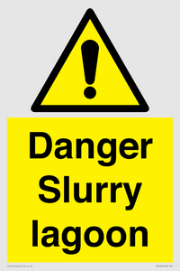 Danger Slurry lagoon